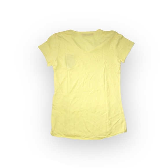 new me.n.u ☺︎︎ Star Stripe Patch T Shirt ☺︎︎ Sun Yellow ☺︎ Girl Small ☺︎ 5 6 6X - Picture 5 of 16